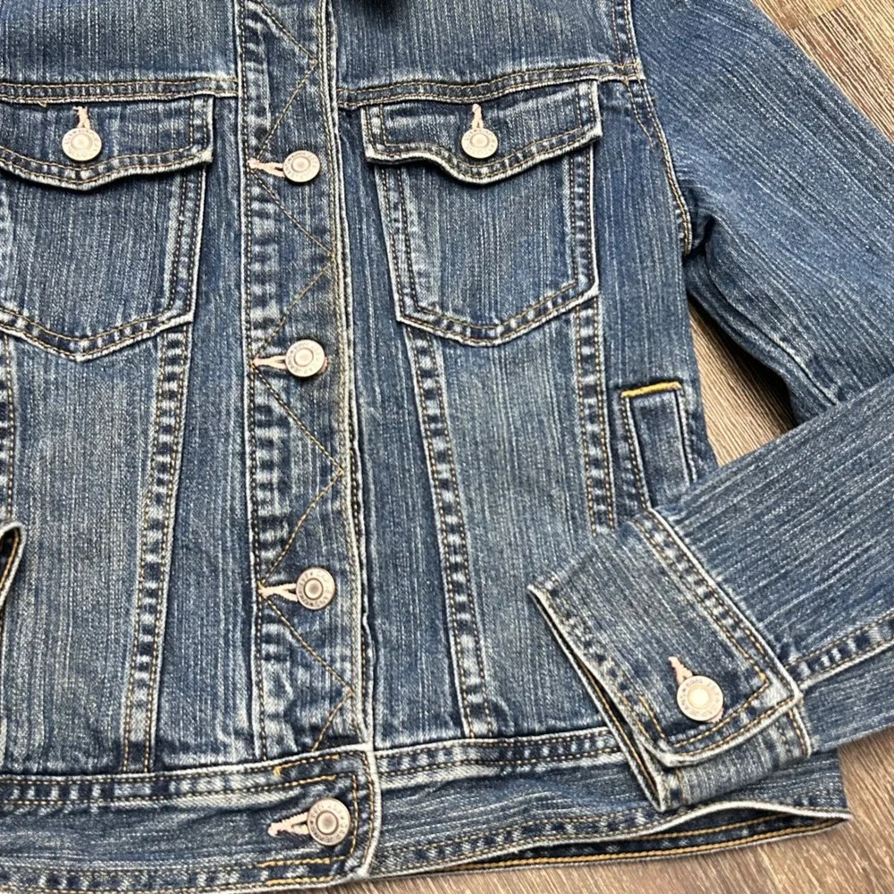 Gap Denim Jacket Kids XL Blue Medium Wash Excellent‎ Trucker Jean Jacket RN54023